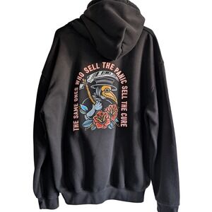 Plague Doctor Hoodie The Same Ones Who Sell The Panic‎ Sell The Cure Unisex XL